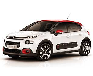 Citroën C3 sur fond blanc